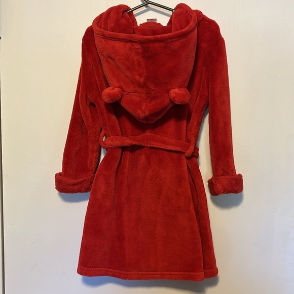 GAP Bear Hoodie Robe - Red - Picture 2 of 3